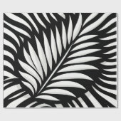 Leaf Zebra Stripes Stil Geschenkpapier (Flach)