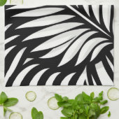 Leaf Zebra Stripes Stil Geschirrtuch (Gefaltet)