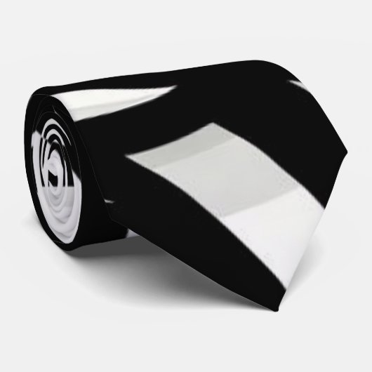 Leaf Zebra Stripes Stil Krawatte (Gerollt)