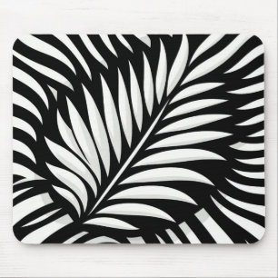 Leaf Zebra Stripes Stil Mousepad