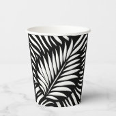 Leaf Zebra Stripes Stil Pappbecher (Rückseite)