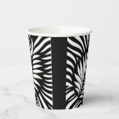 Leaf Zebra Stripes Stil Pappbecher (Links)