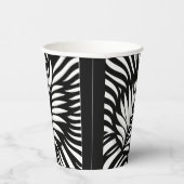 Leaf Zebra Stripes Stil Pappbecher (Rechts)