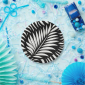 Leaf Zebra Stripes Stil Pappteller (Party)