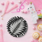 Leaf Zebra Stripes Stil Pappteller (Party)