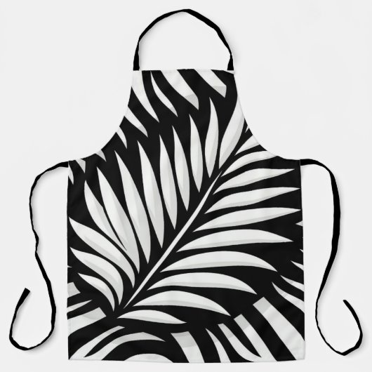 Leaf Zebra Stripes Stil Schürze (Vorderseite)