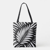Leaf Zebra Stripes Stil Tasche (Rückseite)