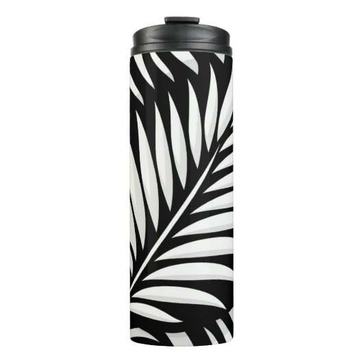 Leaf Zebra Stripes Stil Thermosbecher (Vorderseite)