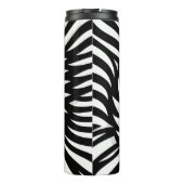 Leaf Zebra Stripes Stil Thermosbecher (Rückseite)