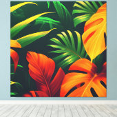 LEAFENBLÄTTER NATURE GARDEN LEINWANDDRUCK (Insitu (Holzboden))