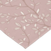 Leafline Spread Dusty Rose Weiche Tonerde Tischdecke (Schrägansicht)