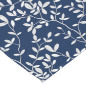 Leafline Spread Navy White Kurzer Tischläufer (Ecke)