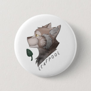 Leafpool Krieger-Katzen-Button Button