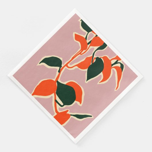 Leafy Abstraction Serviette (Ecke)