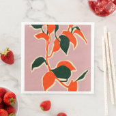 Leafy Abstraction Serviette (Beispiel)