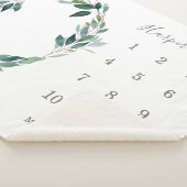 Leafy Baby Milestone Sherpadecke (3/4)