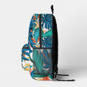 Leafy Backpack Bedruckter Rucksack (Rechts)