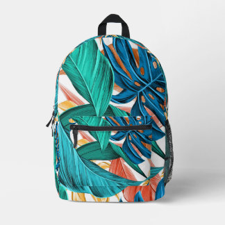 Leafy Backpack Bedruckter Rucksack
