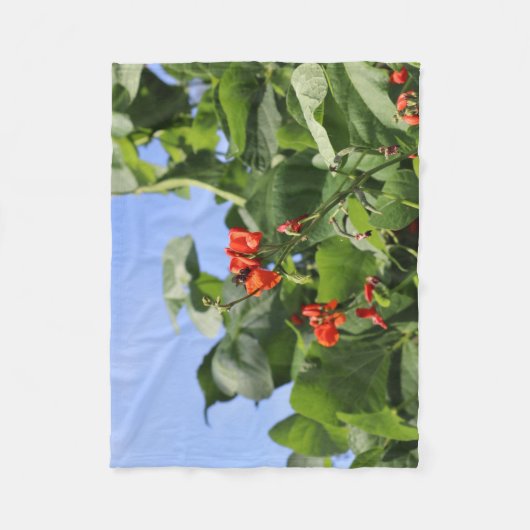 Leafy Bean Fleecedecke (Vorderseite)