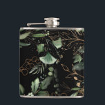 Leafy Botanical Eukalyptus Moderne Grünanlage Zwei Flachmann<br><div class="desc">Die Trauzeugen des leafy Botanischen Eukalyptus Moderne Grünanlagen Branch Flask. Das wird Teil der Suite sein. #pampasgrass #junglewedding #jungleinvitation #coralwedding #weddingmenu #wortwedding #lasvegaswedding #terracottawedding #peachwedding #pampasweddingmenu #pampas #terracotta #coral #peach #naturalwedding #driedgrass #driedpampas #wabisabiwedding #Heirat</div>