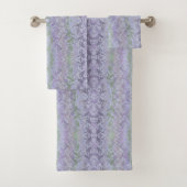 Leafy Creeping Vine Drawing Pattern With Pastels Badhandtuch Set (Insitu)