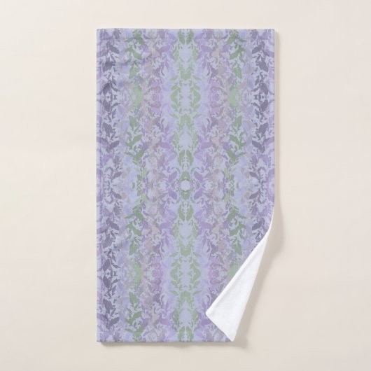 Leafy Creeping Vine Drawing Pattern With Pastels Badhandtuch Set (Handtuch)
