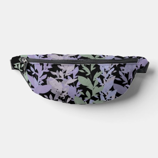 Leafy Creeping Vine Drawing Pattern With Pastels Bauchtasche (Ablage )