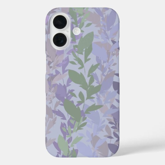 Leafy Creeping Vine Drawing Pattern With Pastels Case-Mate iPhone Hülle (Rückseite)