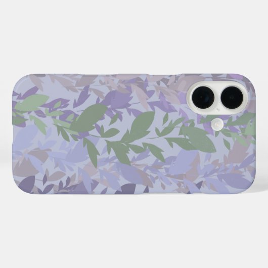 Leafy Creeping Vine Drawing Pattern With Pastels Case-Mate iPhone Hülle (Rückseite (Horizontal))