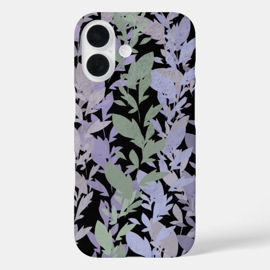 Leafy Creeping Vine Drawing Pattern With Pastels Case-Mate iPhone Hülle (Rückseite)