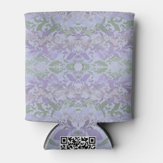 Leafy Creeping Vine Drawing Pattern With Pastels Dosenkühler (Vorderseite)