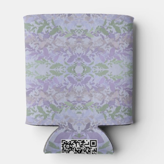 Leafy Creeping Vine Drawing Pattern With Pastels Dosenkühler (Rückseite)