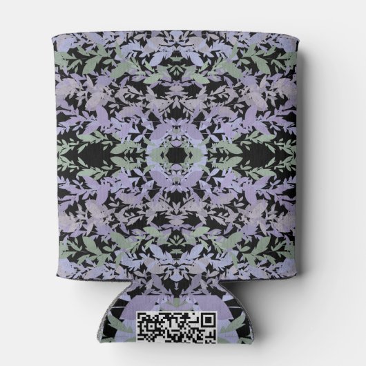 Leafy Creeping Vine Drawing Pattern With Pastels Dosenkühler (Rückseite)