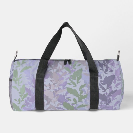 Leafy Creeping Vine Drawing Pattern With Pastels Duffle Bag (Rückseite)