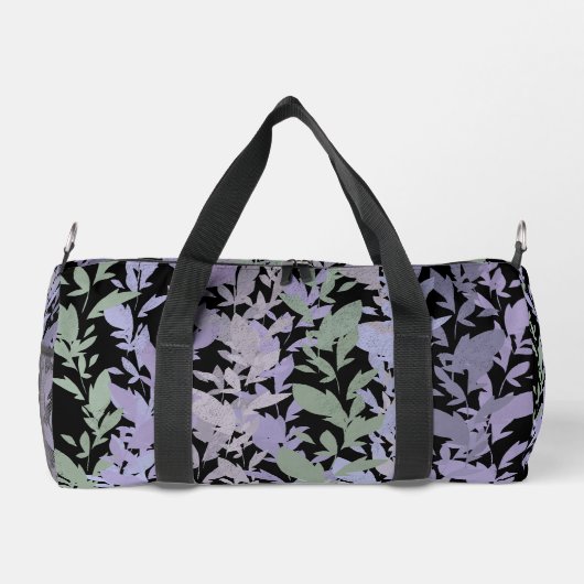 Leafy Creeping Vine Drawing Pattern With Pastels Duffle Bag (Rückseite)