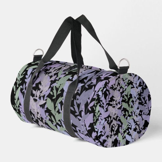 Leafy Creeping Vine Drawing Pattern With Pastels Duffle Bag (Linke Seite)