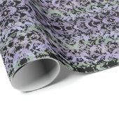 Leafy Creeping Vine Drawing Pattern With Pastels Geschenkpapier (Rolleneckpunkt)