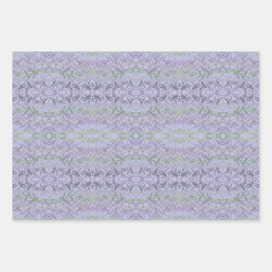 Leafy Creeping Vine Drawing Pattern With Pastels Geschenkpapier Set (Vorderseite)