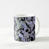 Leafy Creeping Vine Drawing Pattern With Pastels Kaffeetasse (VorderseiteRechts)