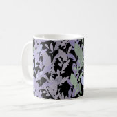 Leafy Creeping Vine Drawing Pattern With Pastels Kaffeetasse (Vorderseite Links)
