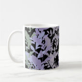 Leafy Creeping Vine Drawing Pattern With Pastels Kaffeetasse (Links)