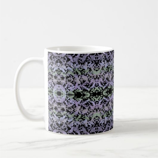 Leafy Creeping Vine Drawing Pattern With Pastels Kaffeetasse (Links)