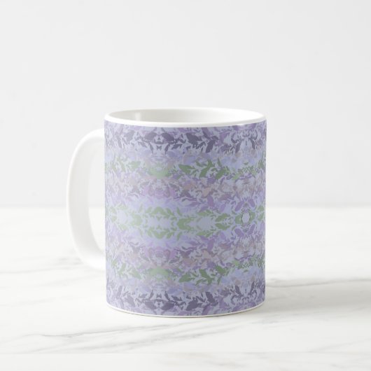 Leafy Creeping Vine Drawing Pattern With Pastels Kaffeetasse (Vorderseite Links)