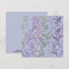 Leafy Creeping Vine Drawing Pattern With Pastels Karte
