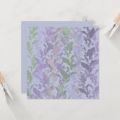 Leafy Creeping Vine Drawing Pattern With Pastels Karte (Vorderseite/Rückseite Beispiel)