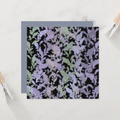 Leafy Creeping Vine Drawing Pattern With Pastels Karte (Vorderseite/Rückseite Beispiel)
