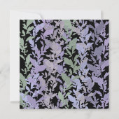 Leafy Creeping Vine Drawing Pattern With Pastels Karte (Vorderseite)