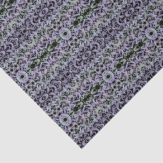 Leafy Creeping Vine Drawing Pattern With Pastels Seidenpapier (Ausschnitt)