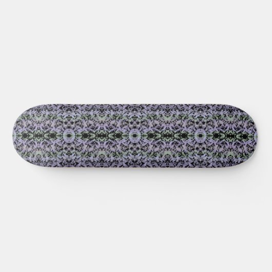 Leafy Creeping Vine Drawing Pattern With Pastels Skateboard (Horizontal)