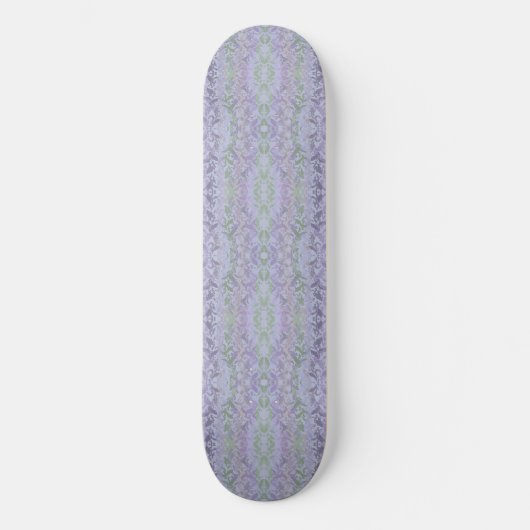 Leafy Creeping Vine Drawing Pattern With Pastels Skateboard (Vorderseite)